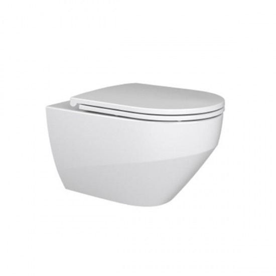 WC puodas Ravak Zante RimOFF pakabinamas, su Soft Close dangčiu