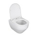 WC puodo Ravak Zante RimOFF su Soft Close dangčiu ir potinkinio rėmo TECE Base su baltu nuleidimo klavišu komplektas
