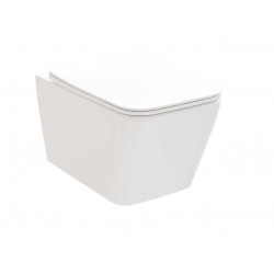 WC puodas Ravak Natural RimOFF pakabinamas, su Soft Close dangčiu