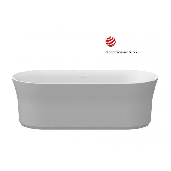 Akrilinė vonia Ravak Ypsilon 180 x 80 cm smoke grey / balta
