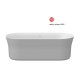 Akrilinė vonia Ravak Ypsilon 180 x 80 cm smoke grey / balta